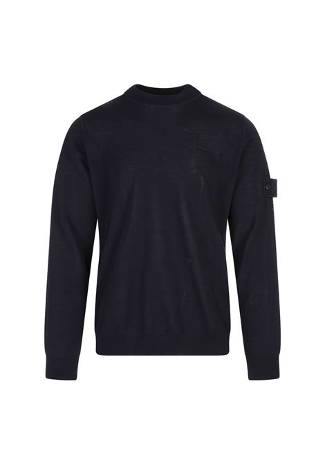 Maglione Blu In LIGHT RWS PURE WOOL_ STONE ISLAND GHOST STONE ISLAND | K1S155100066-S00FCV0020